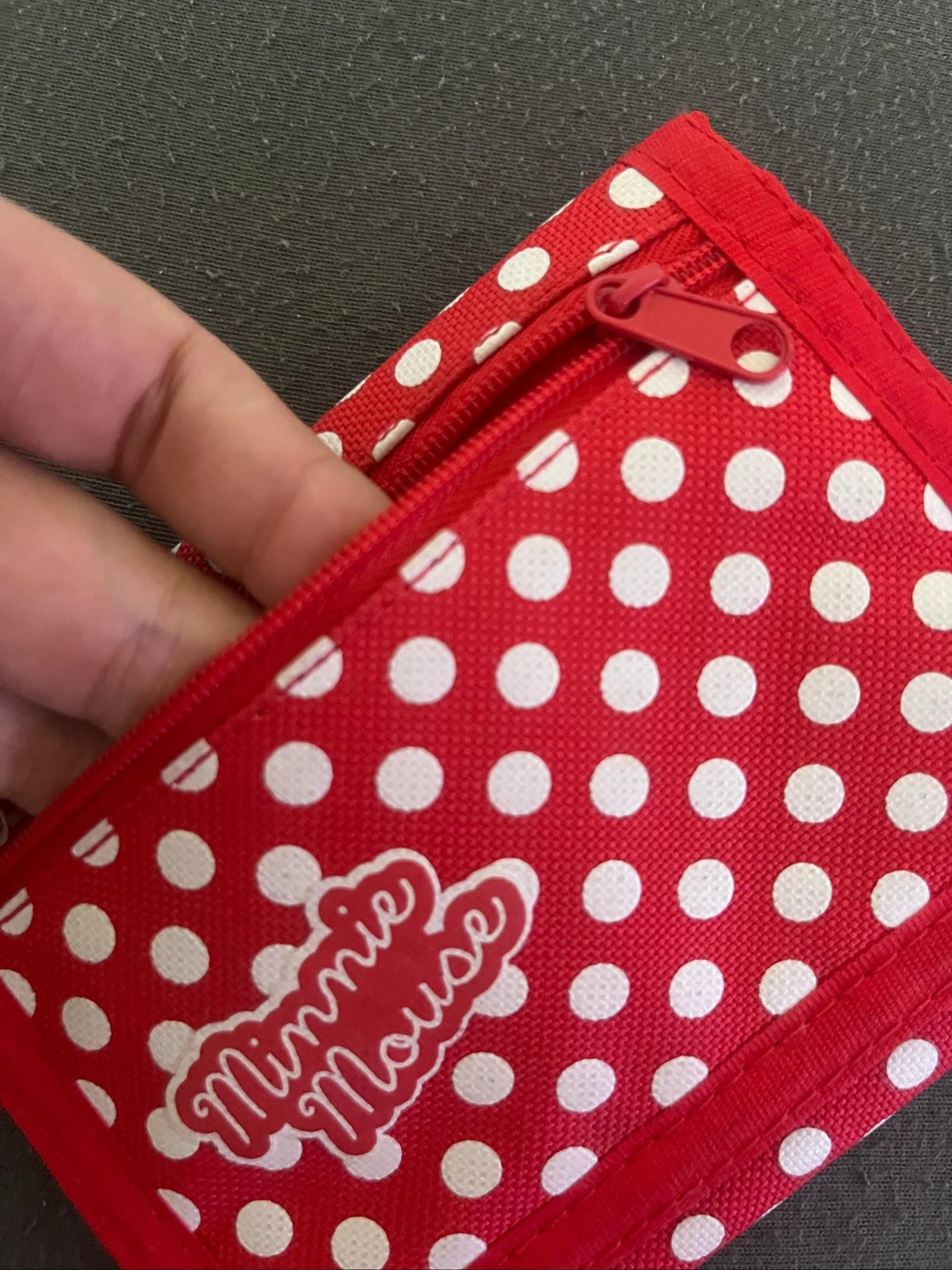 Portefeuille Minnie Mouse Disney Rood met Witte Stippen - Zeer Goede Staat – photo 8